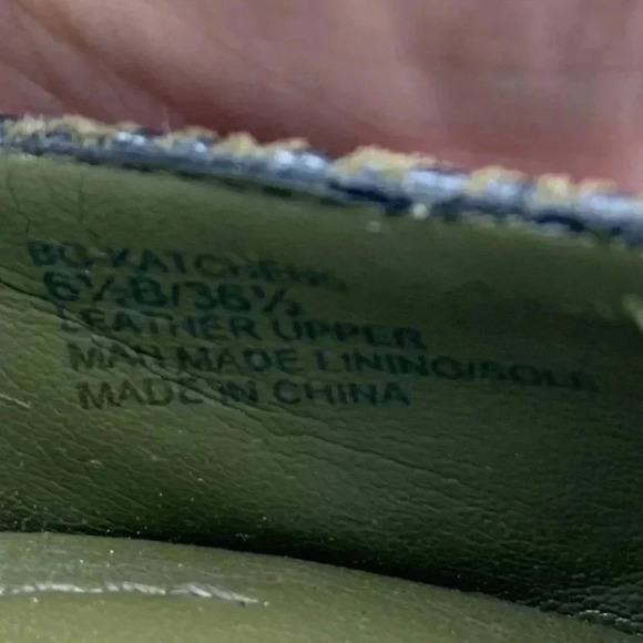 Bcbgeneration heels sz 6.5 36.5 Katchens green leather python print stilettos - Picture 10 of 12